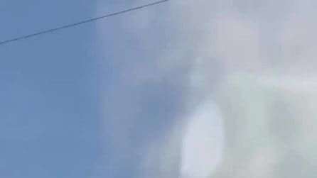 Il diavolo di sabbia ripreso a Foggia: "Mai vista una cosa simile"