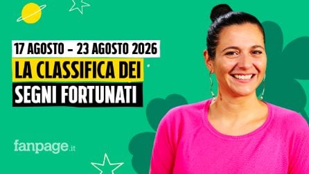 I segni più fortunati nell'oroscopo della settimana dal 17 al 23 agosto 2026, la classifica