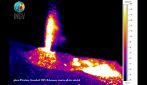L'attività eruttiva dell'Etna ripresa dalle telecamere termiche dell'INGV