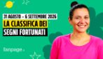 I segni più fortunati nell'oroscopo della settimana dal 31 agosto al 6 settembre 2026, la classifica