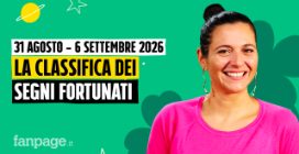 I segni più fortunati nell'oroscopo della settimana dal 31 agosto al 6 settembre 2026, la classifica