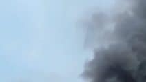 Grosso incendio a Napoli, zona Occidentale, quartiere Soccavo