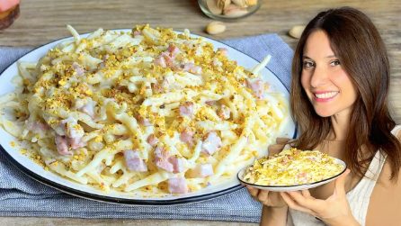 PASTA MORTADELLA E PISTACCHI: un piatto super cremoso, saporito e velocissimo da preparare!