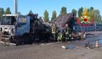Camion prende fuoco sulla tangenziale Ovest di Milano: code fino a 9 chilometri verso Bologna