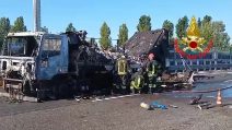 Camion prende fuoco sulla tangenziale Ovest di Milano: code fino a 9 chilometri verso Bologna