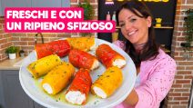 Involtini DI PEPERONI FREDDI con un RIPIENO super CREMOSO e SFIZIOSO