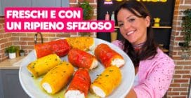 Involtini DI PEPERONI FREDDI con un RIPIENO super CREMOSO e SFIZIOSO