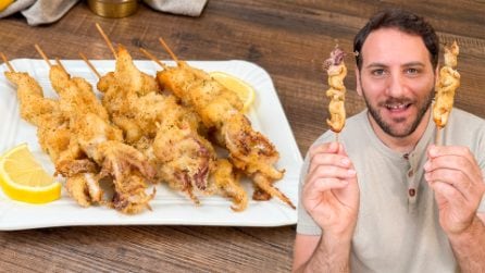 SPIEDINI DI CALAMARI: un secondo di mare in pochi minuti!