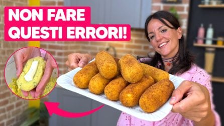 CROCCHETTE DI PATATE: i TRUCCHI per non farle APRIRE in cottura e averle super DORATE