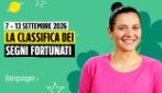 I segni più fortunati nell'oroscopo della settimana dal 7 al 13 settembre 2026, la classifica