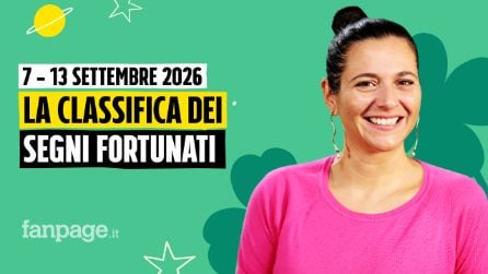 I segni più fortunati nell'oroscopo della settimana dal 7 al 13 settembre 2026, la classifica