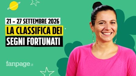 I segni più fortunati nell'oroscopo della settimana dal 21 al 27 settembre 2026, la classifica