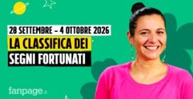 I segni più fortunati nell'oroscopo della settimana dal 28 settembre al 4 ottobre 2026, la classifica