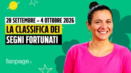 I segni più fortunati nell'oroscopo della settimana dal 28 settembre al 4 ottobre 2026, la classifica