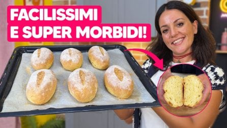 PANINI DI SEMOLA: FACILI da fare IN CASA e resteranno MORBIDI per giorni!